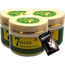 Tuba Toptaş 7 Days Ginger 3lü Adet Miracle Slimming Cream Kremi  100 ml + 1 Adet Jel Hediyeli