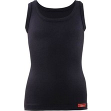 BLACKSPADE 9264 Unisex Kids Siyah Thermal Çocuk Atlet Hızlı Kuruma ve Nem Transferi Sağlar