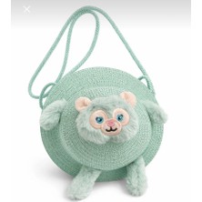 Linabell Sevimli Tilki Lina Bell Hasır Askılı Genç Kız Çocuk Bebek Çanta 23 cm Hasır Materyal Hediyelik