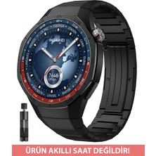 Dexmon Huawei Gt 5 Pro 46MM Uyumlu Kavisli Giriş Titanyum Metal Paslanmaz Premium Kordon