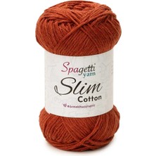 Spagettiyarn Slim Cotton Plus Kiremit El Örgü Ipliği