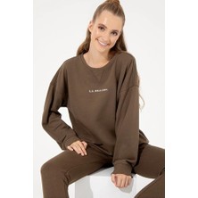 U.S. Polo Assn. Kahverengi Kadın Sweatshirt