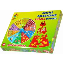 Epilons Mey Ithalat® Şirin Hayvanlar Ingilizce Eğitici Puzzle
