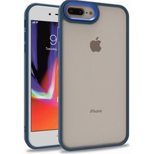 Büşra Ayhan iPhone 7 Plus Kılıf Bsay Flora Kapak-Mavi