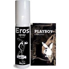 Tuba Toptaş Eros Erkeklere Özel Zaman Stop Spreyi 20 ml  (Black) + Kaydırıcıjel