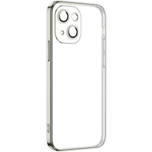 Büşra Ayhan iPhone 13 Mini Kılıf Bsay Krep Kapak-Gümüş