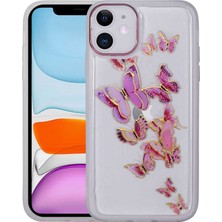 Büşra Ayhan iPhone 11 Uyumlu Figürlü Desenli Işıltılı Sert Bsay Sos Kapak-No4