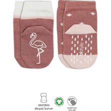 Epilons Mey Ithalat® 2'li Hayvan Figür Kaymaz Kız Soket Çorap 10120 Pudra