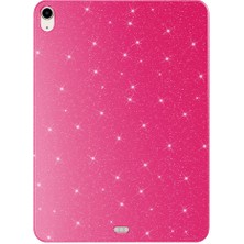 Büşra Ayhan iPad 11.nesil 2025  Simli Parlak Görünümlü Bsay Tablet Koton Kılıf - Pembe Koyu