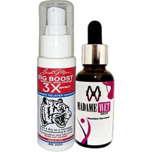 Tuba Toptaş Bigboost Erkeğe 3xeffect Krem 50 ml + Yanında 1 Şişe Madamewet Canlandırıcı Içecek