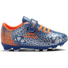 Slazenger Crystal Kr Unisex Çocuk Krampon Saks Mavi Futbol Ayakkabısı