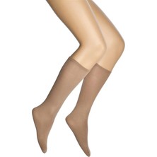 Liyuza Mikro 70 Dizaltı Kadın Çorap Bronz 38