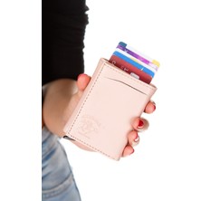 Newish Polo  Kadın Mekanizmalı Kartlık ve Cüzdan NEWPOLO145 - Pudra