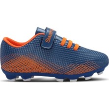 Slazenger Cultural Kr Unisex Çocuk Krampon Saks Mavi Futbol Ayakkabısı