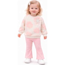 Monvoi Kız Çocuk Çiçek Desenli Takım