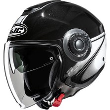 Hjc İ40N Vision Mc5 Yarım Motosiklet Kaskı Siyah Beyaz