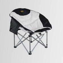 Madfox Moonchair Deluxe Katlanır Kamp Sandalyesi Siyah/gri