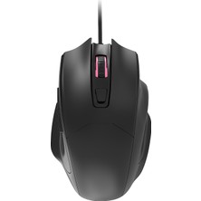 CoverZone Kablolu Gaming Mouse 3600 DPI 4 Kademe Ayarlanabilir DPI, 6 Tuşlu Ergonomik Tasarım, Düşük Gecikme, USB Tak Çalıştır, Anti-Parazit Ofis ve Oyun İçin Hassas Optik Mouse | AJAZZ NJ05