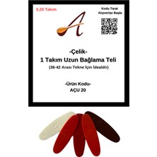 Ayaz Müzik Uzun Bağlama Çelik Takım Tel-5 A.tezene Hediye