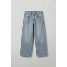 Abluka Online Erkek Süper Baggy Fit Jean Pantolon Açık Mavi