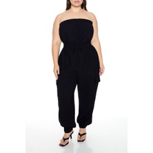 F21 Plus Size Straplez Yaka Tulum