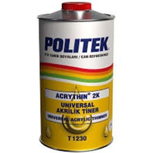 Politek Üniversal Akrilik Tiner 1lt Hızlı-Yavaş