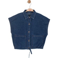 Nk Kız Çocuk Spain Denim Yelek 8-14 Yaş Mavi