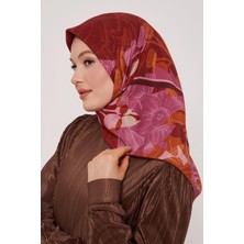 Levidor Royal Eşarp Yaprak Desen Gülkurusu