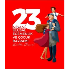23 Nisan Ulusal Egemenlik Çocuk Bayramı, Fotoğraf Çekimi, Kumaş Arka Fon 200X200 Ekleme Dikişli