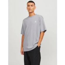 Jack & Jones Regular Fit Gri Erkek T-Shirt 12253435