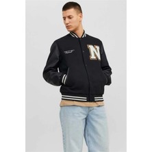 Jack & Jones JORCOLLEGE WOOL BLEND BOM Siyah Erkek Ceket