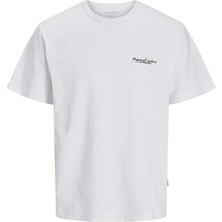 Jorboston Chest Brandıng Tee Ss Cn P.beyaz