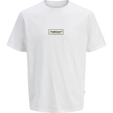 Jack & Jones JACK&JONES JORSPLIT FAKESTITCH BRANDING TEE ERKEK SIFIR YAKA T-SHIRT
