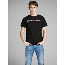 Jack & Jones JJECORP LOGO TEE SS CREW Siyah Erkek Kısa Kol T-Shirt