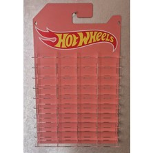 Hot Wheels Hotwheels Temalı 40 Arabalık Duvar Rafı Kartonet Gorunumlu 1/64 Araba Dekoratif Düzenleyici Stand
