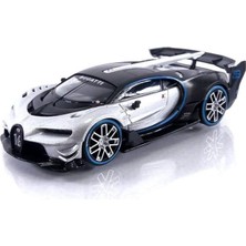Mj Model Bugatti Vision Gran Turismo Gümüş 1/64 Model Araba