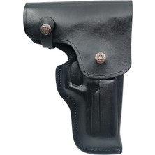 Aresoutdoors Walther P99 Uyumlu Kapalı Askeri Tip Palaskaya Takılabilir Siyah Deri Taşıma Kılıfı