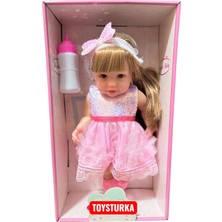 Toysturka 30 cm Gerçekçi Yenidoğan Bebek – Sesli Oyuncak Et Bebek
