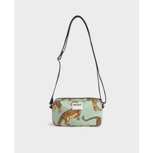 Wouf Emerald Leopard Mini Çanta / Telefon Çantası