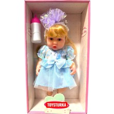 Toysturka 30 cm Gerçekçi Yenidoğan Bebek – Sesli Oyuncak Et Bebek