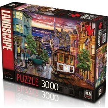 Ks Puzzle 23009 Sunset In San Francisco 3000 Parça Zorluk Seviyesi: Orta, Materyal: Karton