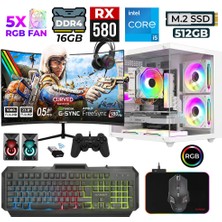 Xaser River X80 I5 10400F 16GB Ram 512GB M.2 Nvme SSD 8gb RX580 23.8" 200Hz Oyuncu Tavsiye Sistem