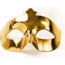 Aydogan's Altın Renk Kostüm Partisi Ekstra Parlak Balo Maskesi 15X10 cm