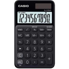Casio Casıo SL-310UC-BK-N-DC 10 Hane Cep Tipi Hesap Makinesi - Siyah