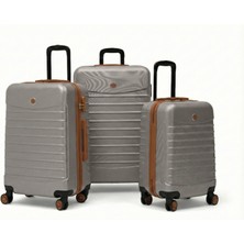 Louisiana Polo 3'lü Valiz Seti Büyük Boy - Orta Boy - Kabin Boy Taş-Taba 1168-HB