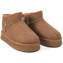 Costa Ucc Içi Kürklü Süet Kışlık Kalın Taban Kız Erkek Çocuk Botu