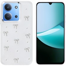 Maks Technology Redmi 15C Kılıf Airbag Tasarımlı Simli Şeffaf Mkst Kutup Kapak - Fiyonk