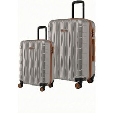 Louisiana Polo 2'li Valiz Seti Büyük Boy - Kabin Boy Taş-Taba 1167