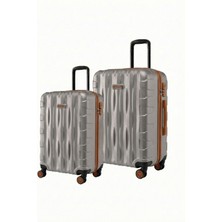 Louisiana Polo 2'li Valiz Seti Orta Boy - Kabin Boy Taş-Taba 1167