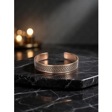 Anka Select El Yapımı Doğal Enerji Artırıcı Koruyucu Ayarlanabilir  Saf Bakır Bileklik %100 Bakır